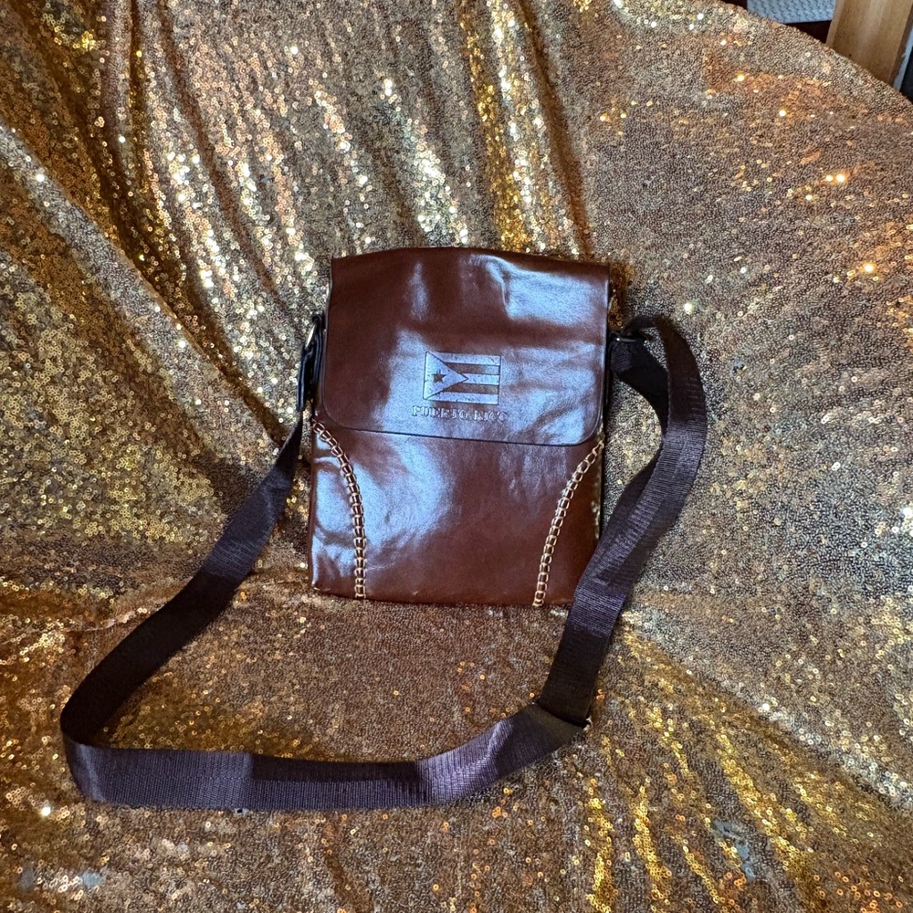 Brown Leather Crossbody Bag